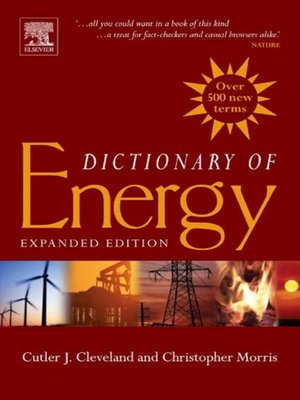 cover image of Dictionary of Energy